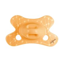 Пустушка силіконова Difrax Natural, 0-6 міс (Apricot grid)
