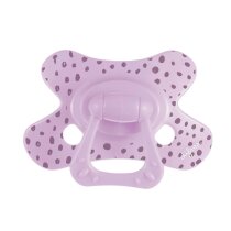 Пустушка силіконова Difrax Natural, 6+ міс (Lilac dots)