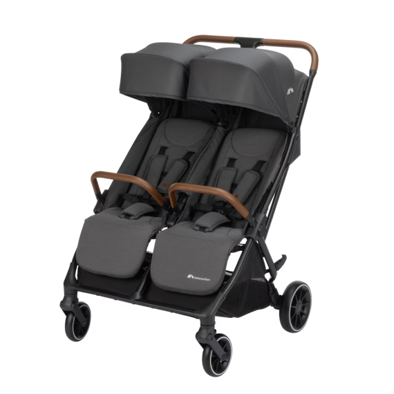 Прогулянкова коляска для двійні BEBE CONFORT Mane (Mineral Graphite) - фото | Интернет-магазин автокресел, колясок и аксессуаров для детей Avtokrisla