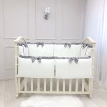 Постільний комплект Маленька Соня Belissimo 120х60 см, 6 одиниць (сірий)