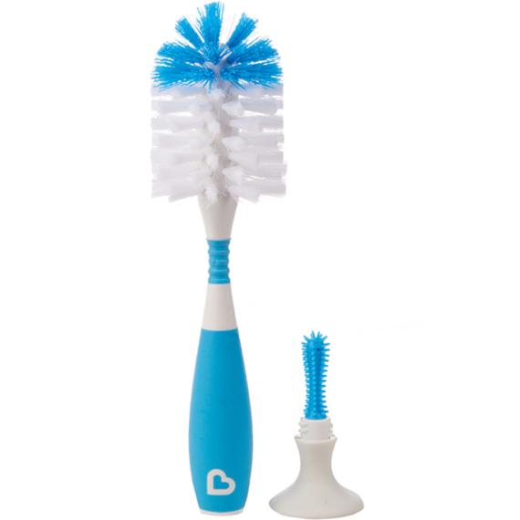Ершик для чистки бутылок Munchkin Bristle Bottle Brush (голубой) - фото | Интернет-магазин автокресел, колясок и аксессуаров для детей Avtokrisla
