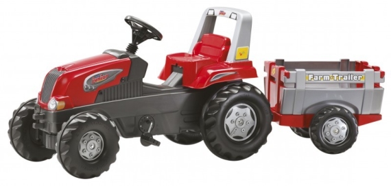 Трактор с прицепом Rolly Toys RollyJunior RT (красный) - фото | Интернет-магазин автокресел, колясок и аксессуаров для детей Avtokrisla