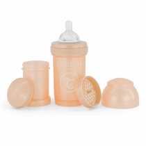 Антиколікова пляшечка із силіконовою соскою Twistshake 180мл (Pearl Champagne)