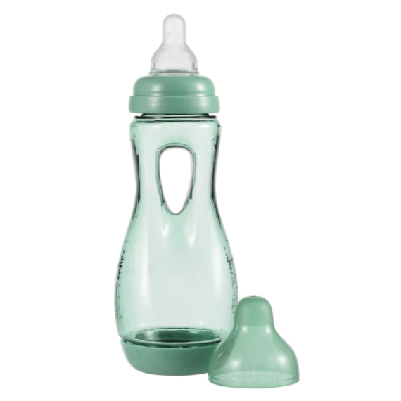 Антиколиковая бутылочка Difrax с силиконовой соской и проемом для держания, 240 мл (Sage) - фото | Интернет-магазин автокресел, колясок и аксессуаров для детей Avtokrisla