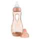 Антиколиковая бутылочка Difrax с силиконовой соской и проемом для держания, 240 мл (Peachy)