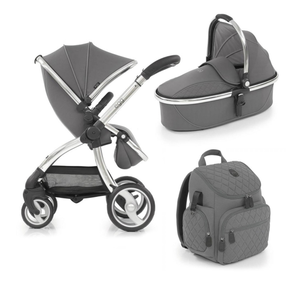 Универсальная коляска Egg 2 в 1 + рюкзак (Anthracite) - фото | Интернет-магазин автокресел, колясок и аксессуаров для детей Avtokrisla