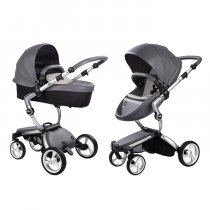 Універсальна коляска 2 в 1 Mima Xari (Cool Grey) білий вкладиш