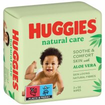 Вологі серветки Huggies Natural Care, 56х3 шт