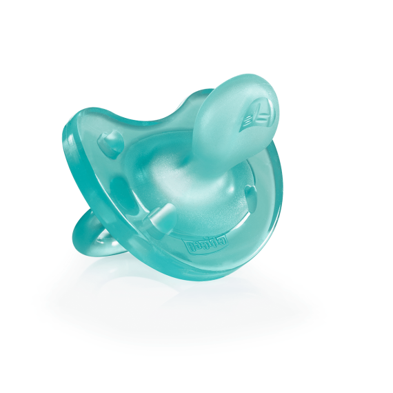 Пустышка Chicco Physio Soft силиконовая от 0 до 6 месяцев 1 шт (голубая) - фото | Интернет-магазин автокресел, колясок и аксессуаров для детей Avtokrisla