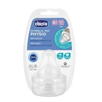 Соска силіконова фізіологічна Chicco PERFECT 5 від 4 місяців, швидкий потік, 2 шт