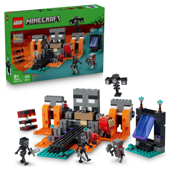 Конструктор LEGO Minecraft Битва за Візер, 494 Деталі - фото | Интернет-магазин автокресел, колясок и аксессуаров для детей Avtokrisla