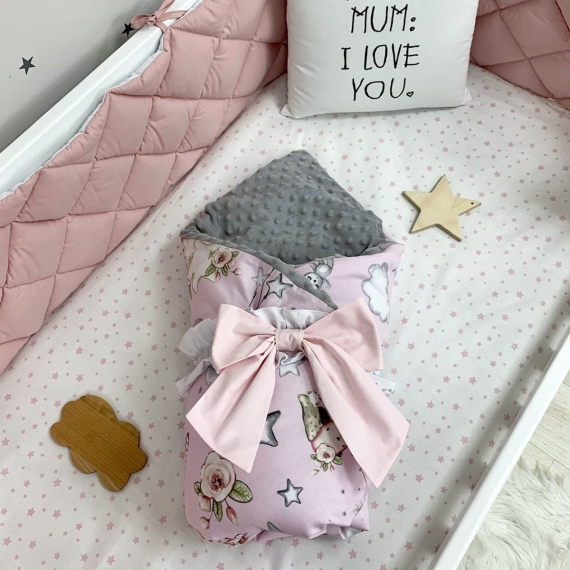 Плед-конверт с одеялом Маленькая Соня (Куклы на розовом) - фото | Интернет-магазин автокресел, колясок и аксессуаров для детей Avtokrisla