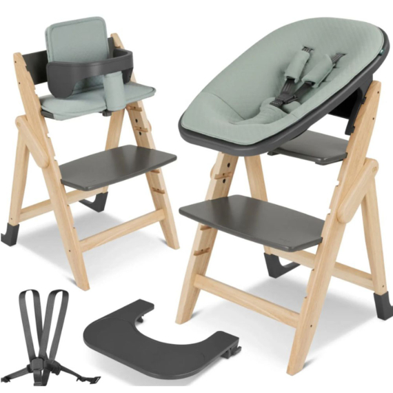 Стільчик для годування Moji Yippy All-in-One Sets (Stone Mint) - фото | Интернет-магазин автокресел, колясок и аксессуаров для детей Avtokrisla