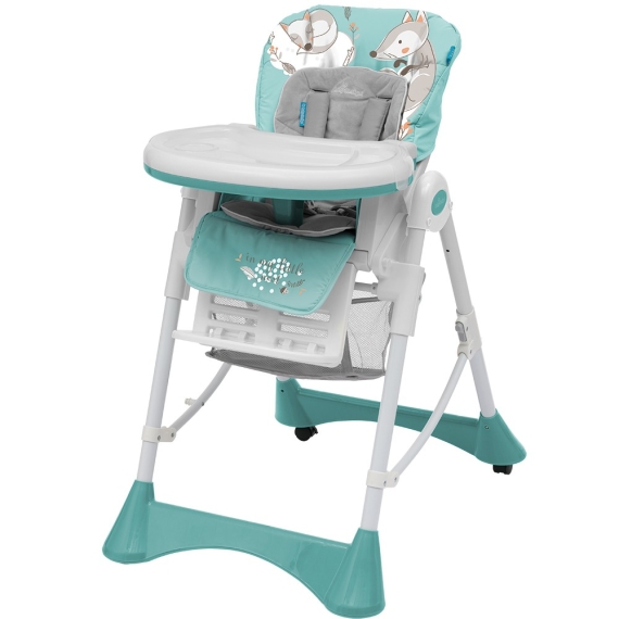 Стульчик для кормления Baby Design Pepe New (05 Turquoise) - фото | Интернет-магазин автокресел, колясок и аксессуаров для детей Avtokrisla