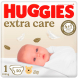 Підгузки Huggies Extra Care 1, 2–5 кг, 50 шт.