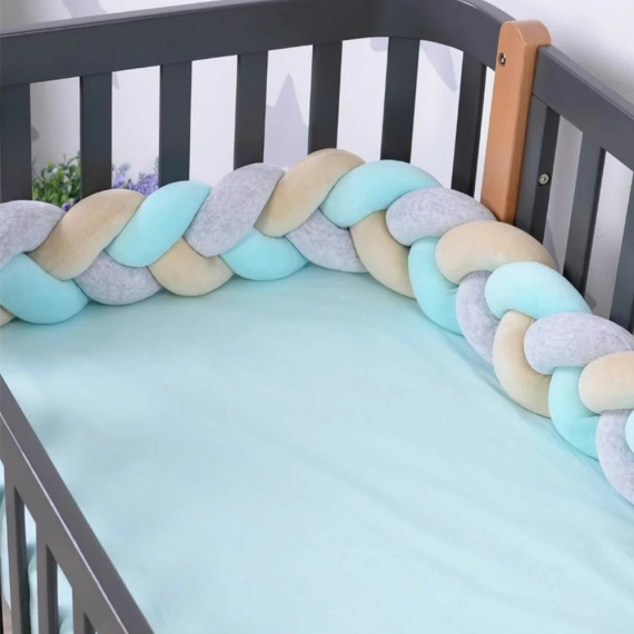 Бампер-коса Baby Veres 120х15 см (Mint Grey) - фото | Интернет-магазин автокресел, колясок и аксессуаров для детей Avtokrisla