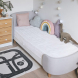 Кровать Мама Уложила Soft 74х173 см с матрасом (серые чехлы)