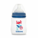 Пляшечка для годування Baboo Marine Антиколікова, 150 мл, повільний потік, 0+ (синя)