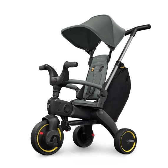 Складний 3-колісний велосипед Doona Liki Trike S3 (Slate Green) - фото | Интернет-магазин автокресел, колясок и аксессуаров для детей Avtokrisla