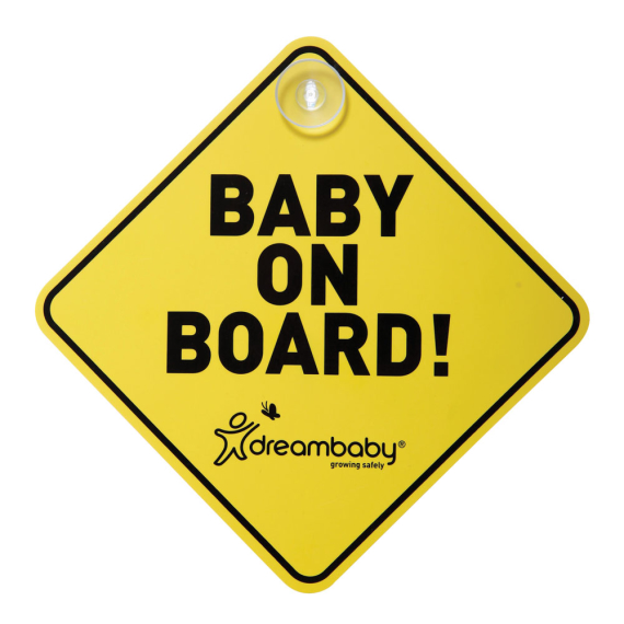 Знак DreamBaby "BABY ON BOARD" - фото | Интернет-магазин автокресел, колясок и аксессуаров для детей Avtokrisla