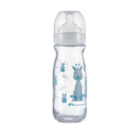 Пляшечка для годування скляна Bebe Confort EMO 270 мл - фото | Интернет-магазин автокресел, колясок и аксессуаров для детей Avtokrisla