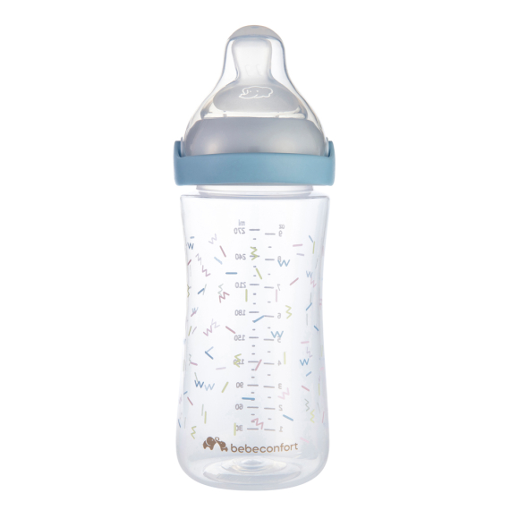 Пляшечка для годування BEBE CONFORT Physio Air Confort, 270 мл, 3+ (Blue) - фото | Интернет-магазин автокресел, колясок и аксессуаров для детей Avtokrisla