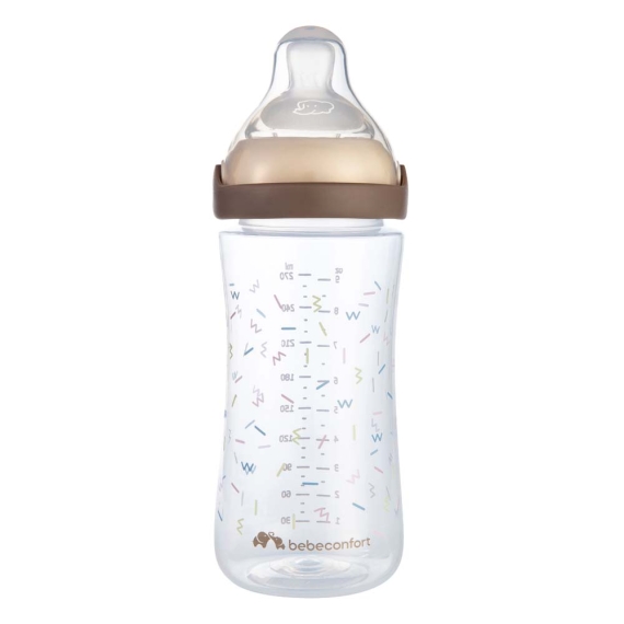 Пляшечка для годування BEBE CONFORT Physio Air Confort, 270 мл, 3+ (Sand) - фото | Интернет-магазин автокресел, колясок и аксессуаров для детей Avtokrisla