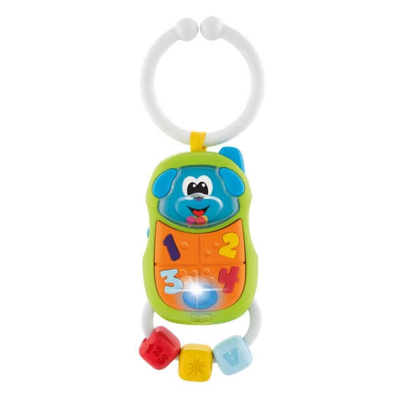 Игрушка-погремушка Chicco Puppy Phone - фото | Интернет-магазин автокресел, колясок и аксессуаров для детей Avtokrisla