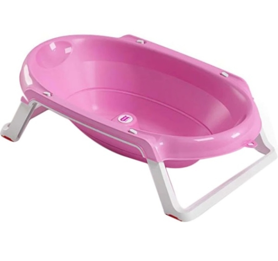 Детская анатомическая ванночка OK Baby Onda Slim (малиновый) - фото | Интернет-магазин автокресел, колясок и аксессуаров для детей Avtokrisla