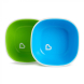 Набор: тарелки Munchkin Splash Bowls, 2 шт (Green&Blue)