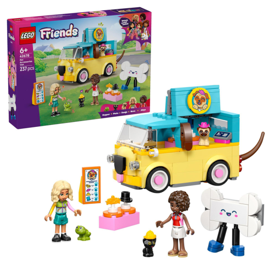 Конструктор LEGO Friends Фургон з аксесуарами для улюбленців, 237 Деталі - фото | Интернет-магазин автокресел, колясок и аксессуаров для детей Avtokrisla