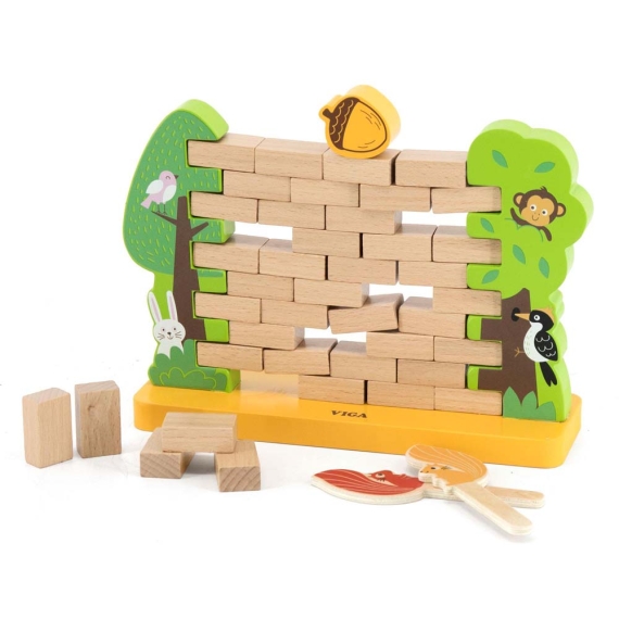 Настільна гра Viga Toys Стіна з цеглинок - фото | Интернет-магазин автокресел, колясок и аксессуаров для детей Avtokrisla
