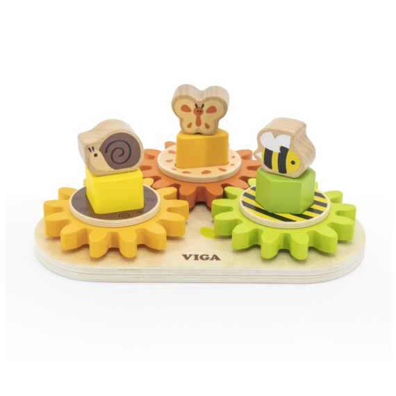Розвивальна іграшка Viga Toys Звірята на шестерінках - фото | Интернет-магазин автокресел, колясок и аксессуаров для детей Avtokrisla