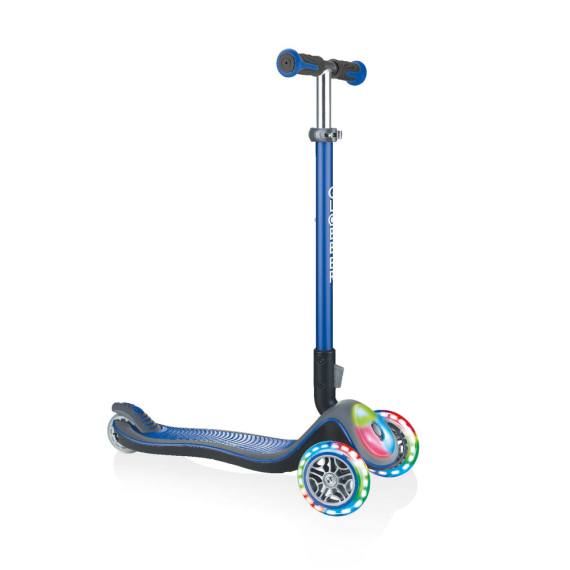 Самокат Globber Elite з підсвіткою (синій) - фото | Интернет-магазин автокресел, колясок и аксессуаров для детей Avtokrisla