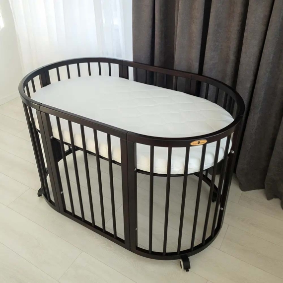 Овальная кроватка Royal Sleep 9 в 1 (Венге) - фото | Интернет-магазин автокресел, колясок и аксессуаров для детей Avtokrisla