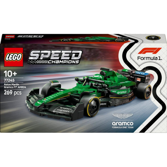 Конструктор LEGO Speed Champions Автомобіль для перегонів Aston Martin Aramco F1 AMR24, 269 деталей - фото | Интернет-магазин автокресел, колясок и аксессуаров для детей Avtokrisla