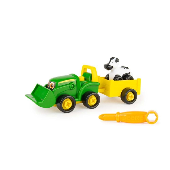 Конструктор John Deere Kids Трактор із ковшем і причепом - фото | Интернет-магазин автокресел, колясок и аксессуаров для детей Avtokrisla