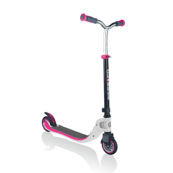 Самокат Globber Flow Foldable (бело-розовый) - фото | Интернет-магазин автокресел, колясок и аксессуаров для детей Avtokrisla