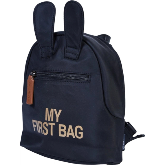 Рюкзак дитячий Childhome My first bag (black/gold) - фото | Интернет-магазин автокресел, колясок и аксессуаров для детей Avtokrisla