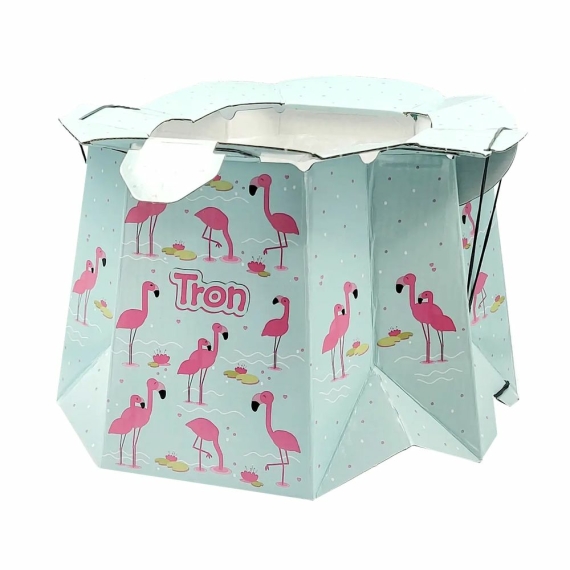 Раскладной одноразовый горшок Tron (фламинго) - фото | Интернет-магазин автокресел, колясок и аксессуаров для детей Avtokrisla
