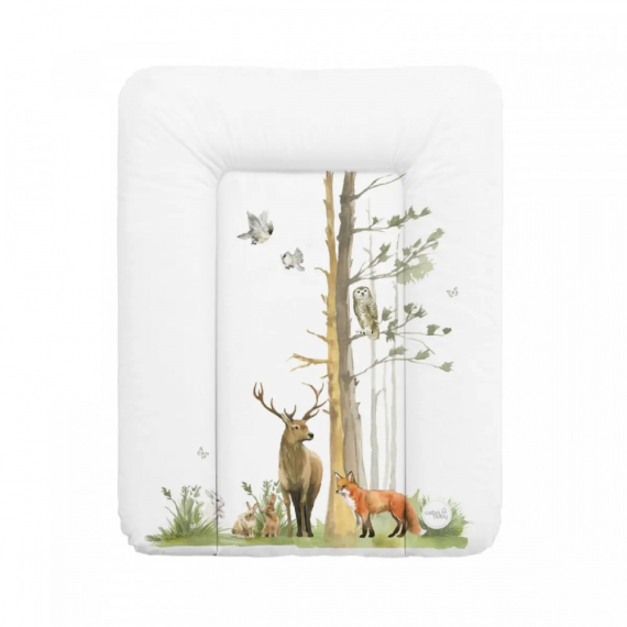 Сповивальний матрац мʼякий Ceba Baby Soft Changing Mat Small, 50x70 см (basic woodland) - фото | Интернет-магазин автокресел, колясок и аксессуаров для детей Avtokrisla