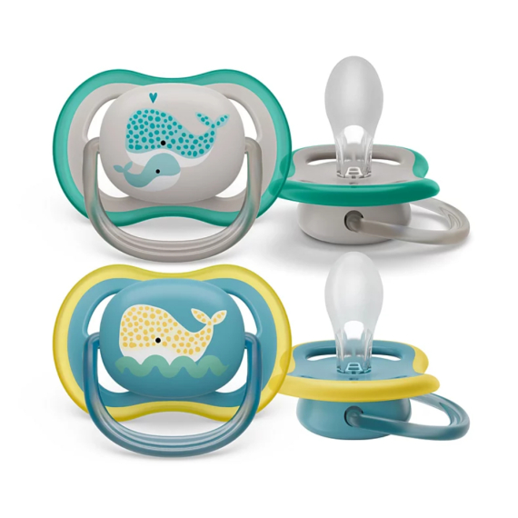 Пустушка Philips Avent Ultra Air, 2 шт. (нейтральний) - фото | Интернет-магазин автокресел, колясок и аксессуаров для детей Avtokrisla