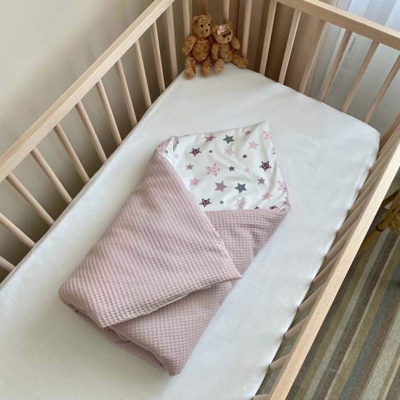 Плед-конверт с одеялом Baby Dream Stars (розовый) - фото | Интернет-магазин автокресел, колясок и аксессуаров для детей Avtokrisla