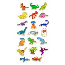 Набір магнітів Viga Toys Динозаври, 20 шт