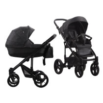 Універсальна коляска 2 в 1 Bebetto Magnum LUX (06/графіт/чорна рама)