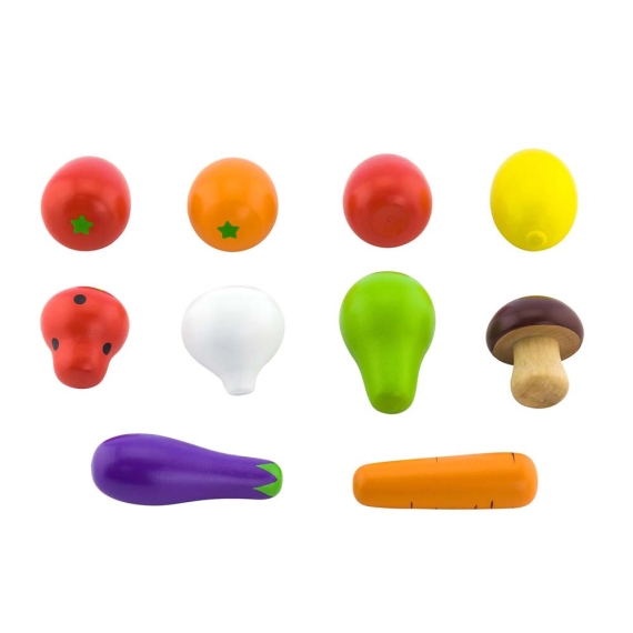 Іграшкові продукти Viga Toys Дерев'яні овочі та фрукти - фото | Интернет-магазин автокресел, колясок и аксессуаров для детей Avtokrisla