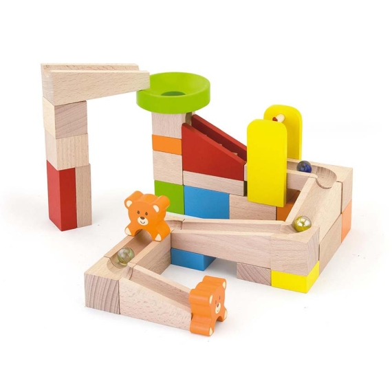 Конструктор Viga Toys Гірки для кульок, 49 елементів - фото | Интернет-магазин автокресел, колясок и аксессуаров для детей Avtokrisla