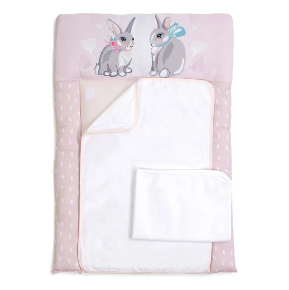 Пеленальный матрас Baby Veres Summer Bunny, 50х70 см (pink) - фото | Интернет-магазин автокресел, колясок и аксессуаров для детей Avtokrisla