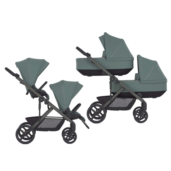 Універсальна коляска 2 в 1 для двійні Anex Modu (Greeny) - фото | Интернет-магазин автокресел, колясок и аксессуаров для детей Avtokrisla