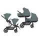 Універсальна коляска 2 в 1 для двійні Anex Modu (Greeny)